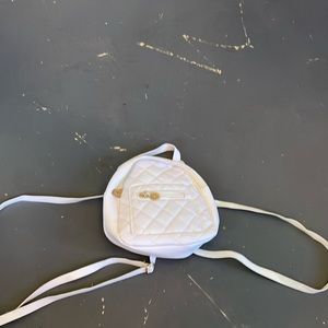 Very Mini white backpack